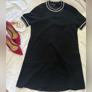 Rag & Bone Black Mini Dress with White Accents